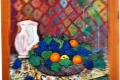 1993ANSEDONIA FRUIT OIL ON CANVAS 58 X 48 CM - Paint by Giselle Pons